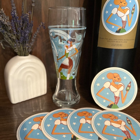 2006 Ritzenhoff Pint-size Beer Glass German Barmaids - Picture 3 of 4